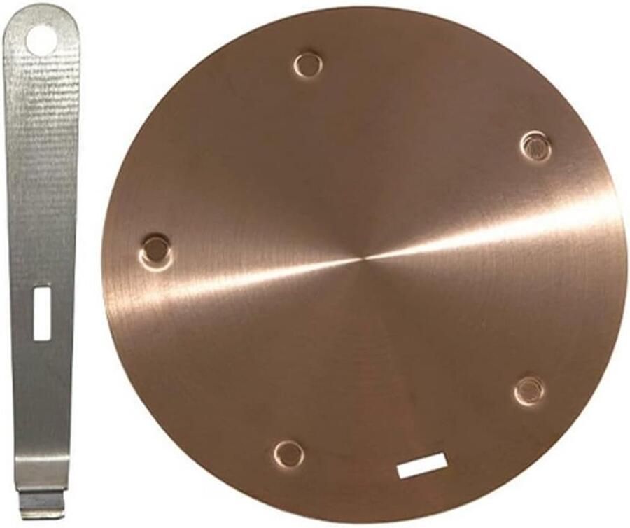 Warmteverdelingsplaat 24 cm voor inductiekookplaat met afneembare handgreep inductie-adapter en converterfunctie ideaal voor gelijkmatige verhitting en koken