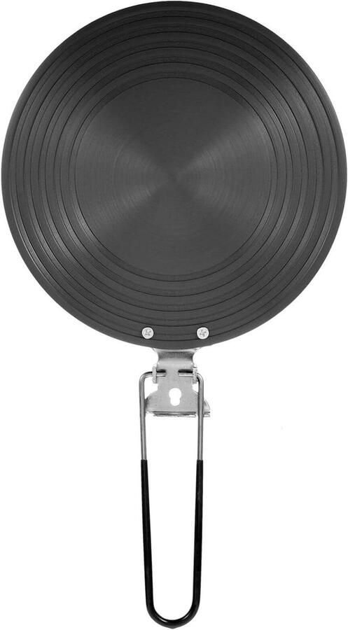 Warmteverspreider Aluminium Inductie Adapter Gelijkmatig Koken Opvouwbaar Handvat 24 Cm Zwart - Foto 1