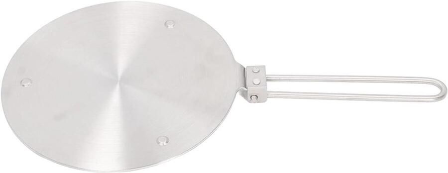 Warmteverspreider Inductie Hitte Diffuser Kookplaat Gelijkmatig Koken Roestvrij Staal 25 cm Zilver