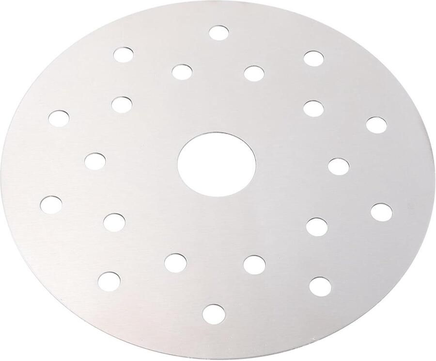 Warmteverspreider Inductieplaat Adapter Gelijkmatig Koken Snelle Warmtegeleiding 16.5 cm Zilver
