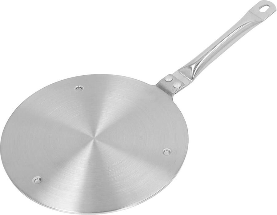 Warmteverspreider Inductieplaat Kookplaat Accessoire Gelijkmatig Koken Roestvrij Staal 22 x 39 cm Zilver