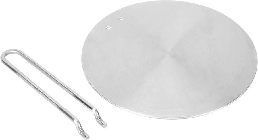 Warmteverspreider Inductieplaat Thermische Plaat Adapter Converter Inductiekookplaat Warmtekoken (24cm) van Roestvrij Staal