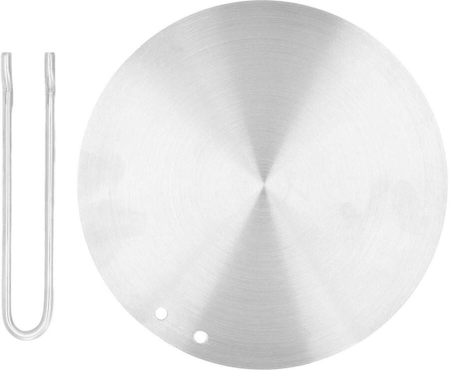 Warmteverspreider Inductieplaat Warmteconverterplaat Kookaccessoire Gelijkmatig Koken Universele Compatibiliteit 175 cm Zilver