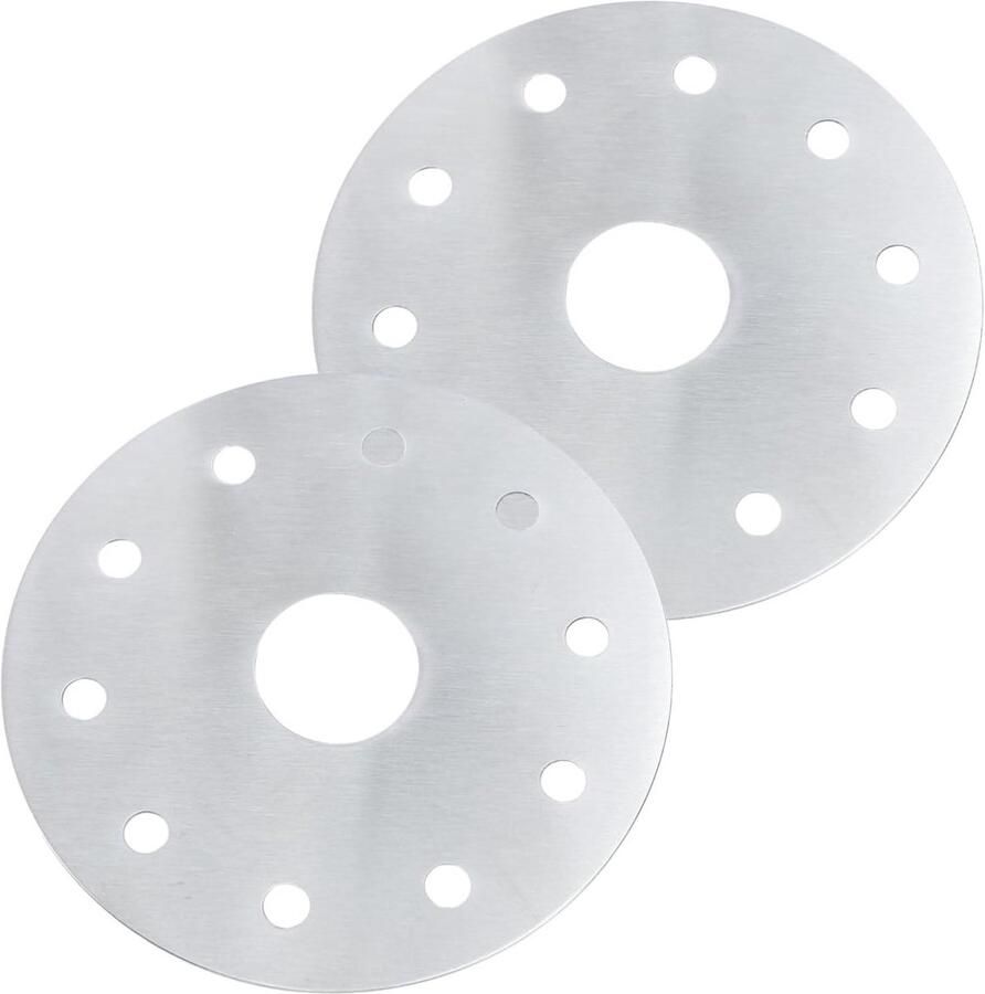 Warmteverspreider Kookplaat Inductie Adapter Plaat Gelijkmatig Koken Voor Niet-Magnetische Pannen 12.5 x 12.5 cm Zilver