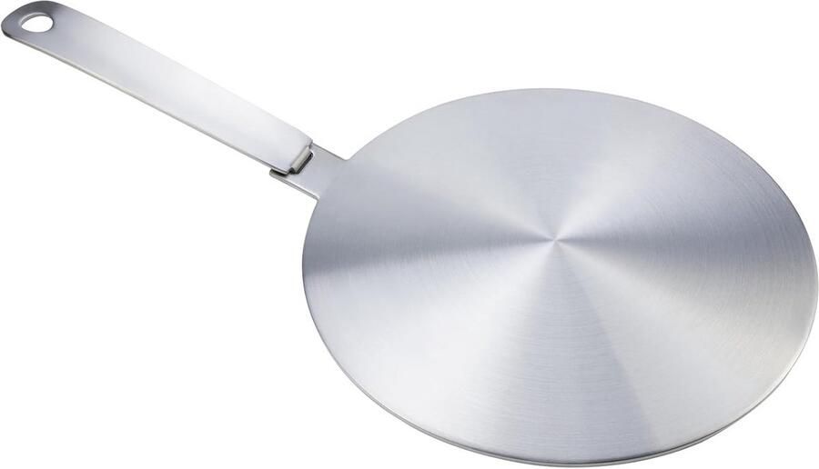 Warmteverspreider Kookplaat Inductie Converter Gelijkmatig Koken Drielaagse Structuur 240mm Diameter Zilver