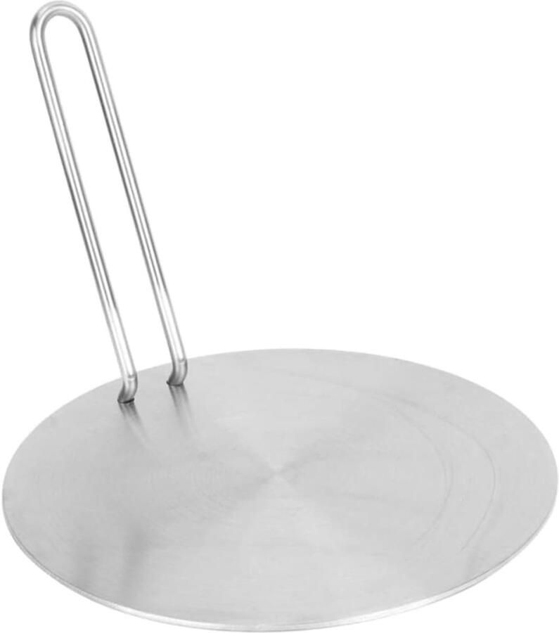 Warmteverspreider Plaat Inductie Adapter Gelijkmatig Koken Roestvrij Staal 20x20CM Zilver
