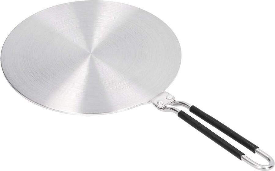 Warmteverspreider Plaat Inductie Adapter Gelijkmatig Koken Roestvrij Staal 24 Cm Zilver