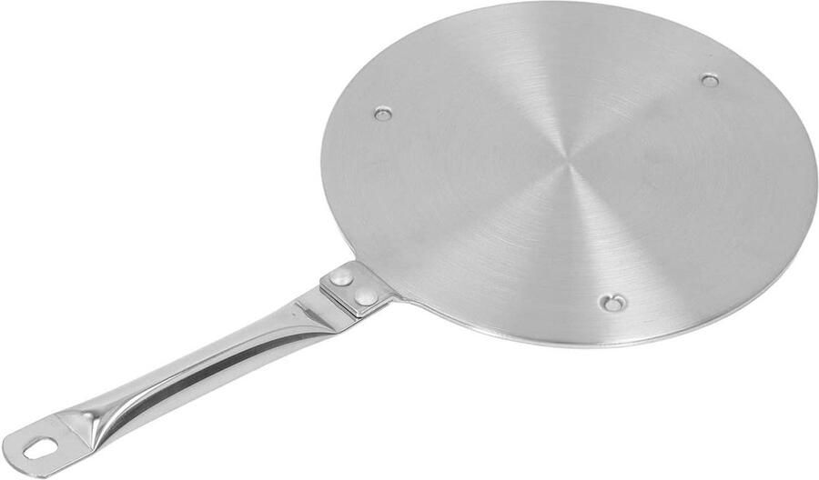 Warmteverspreider Plaat Inductie Adapter Gelijkmatig Koken Roestvrij Staal 7.7 Inch Zilver