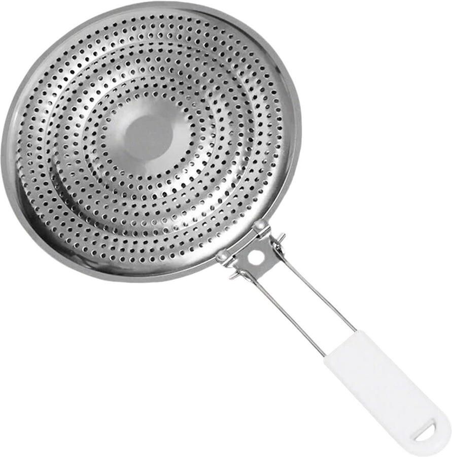 Fornuis Warmteverspreider Vlambescherming Simmer Plate Gelijkmatig Koken Roestvrij Staal 20 cm Breed Zilver