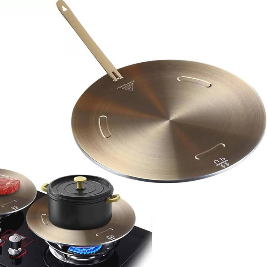 Warmteverspreider voor gasfornuis Heavy Duty Inductie Kookplaat Adapter 28cm