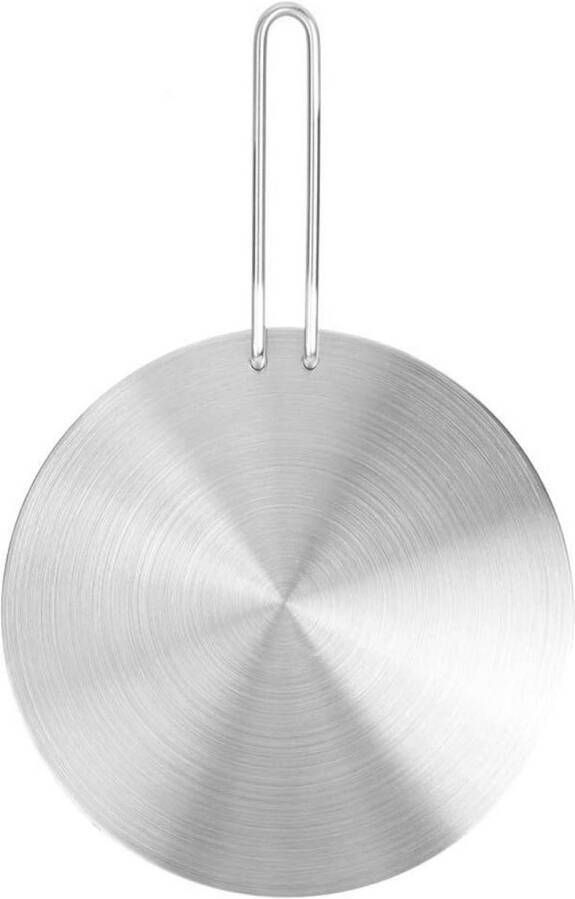 Warmteverspreiderplaat voor Inductiekoken 24cm Roestvrij Staal Adapter voor Gas en Elektrisch Fornuis