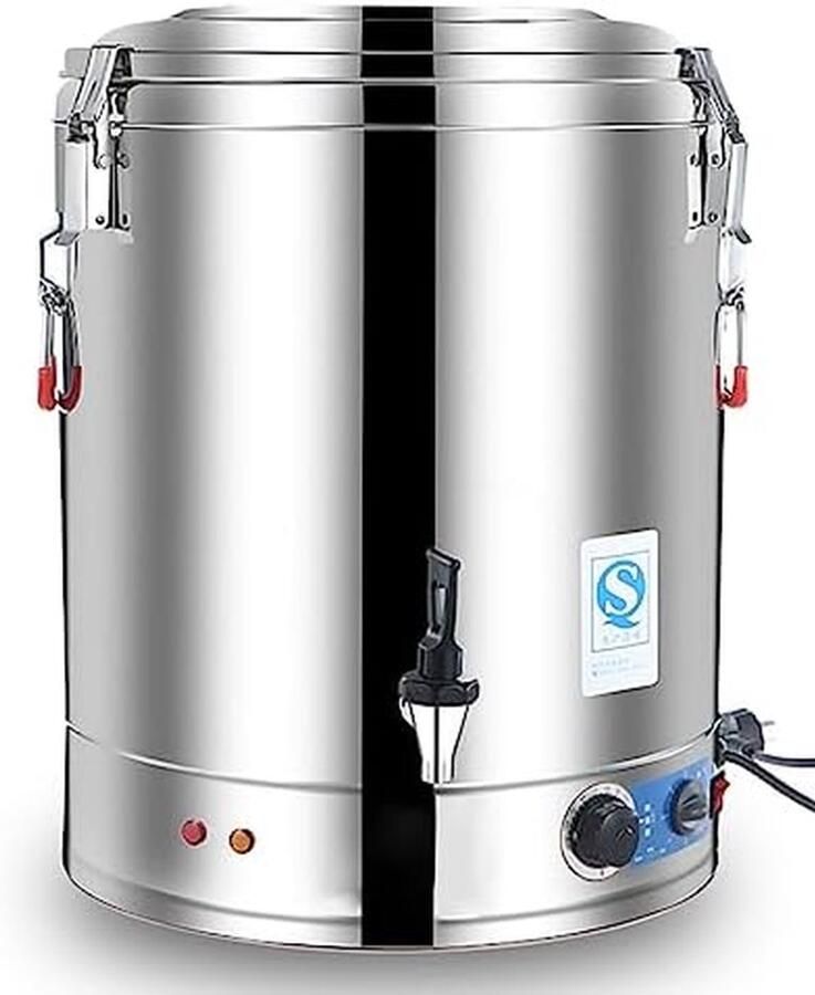 Warmwater Dispenser Waterkoker Horeca Dranken Bereiden Temperatuurregeling 30-60L Zilver