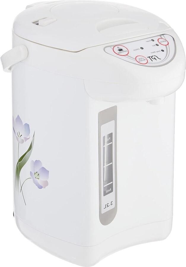 Warmwaterdispenser Dubbel pompsysteem Direct warm water Automatisch koken 32 Liter Gebroken wit