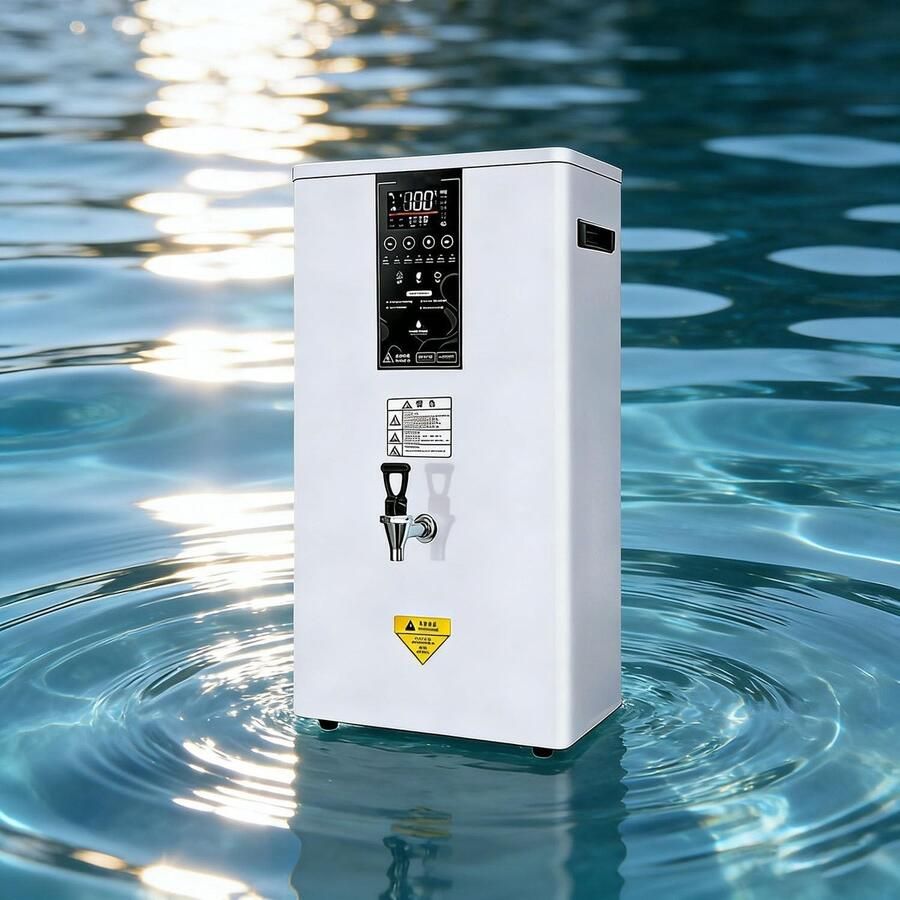 Warmwaterdispenser Elektrische Waterkoker Direct Verwarmen Intelligent LED Bediening 80L Capaciteit Wit