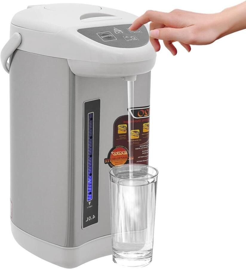 Warmwaterdispenser Heetwaterdispenser Waterkoker Snel Water Verwarmen Drie Uitlaatmodi 4 liter Grijs