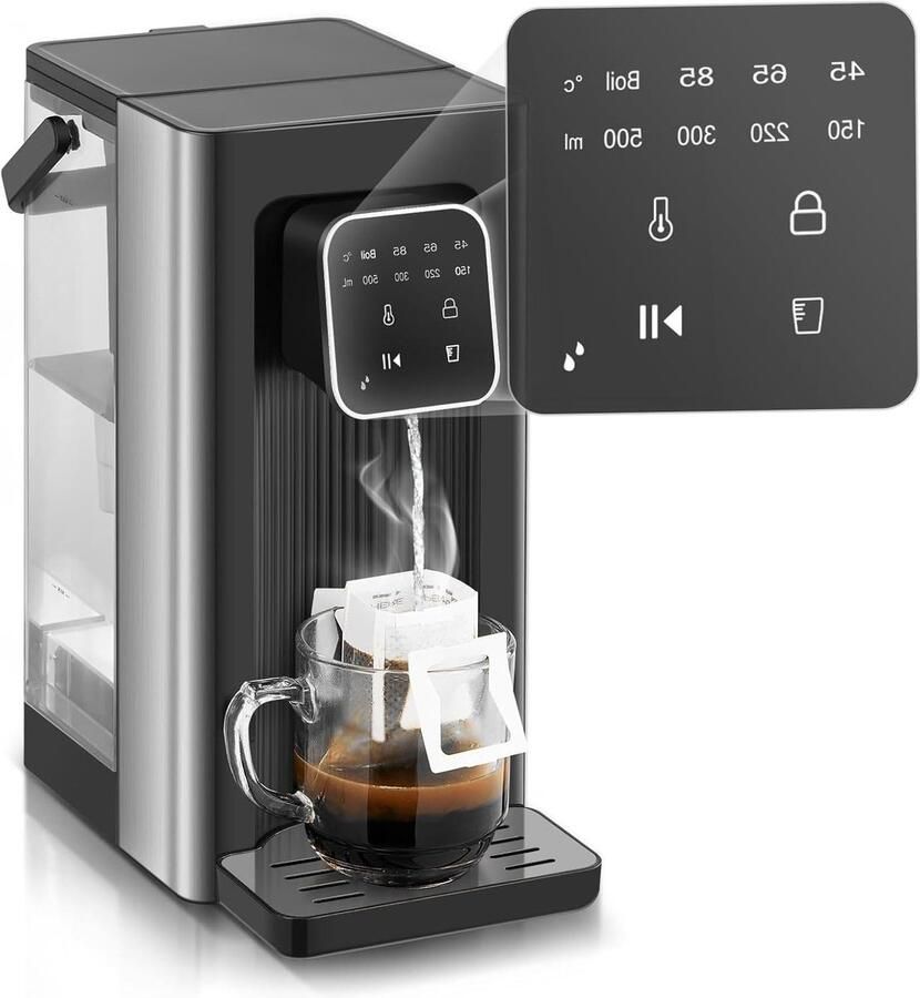 Warmwaterdispenser Waterkoker Snel Water Verwarmen Instelbare Temperatuur 25 Liter RVS