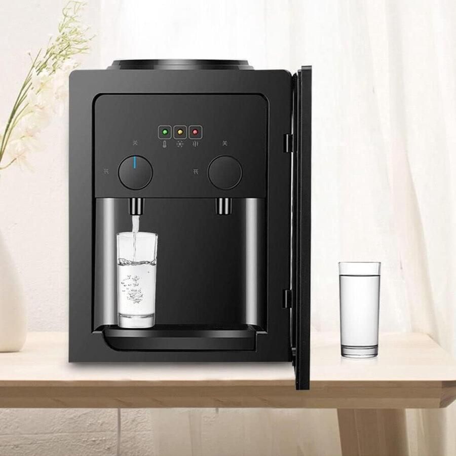 Warmwaterdispenser Waterdispenser Snel Water Opwarmen Snelle Warmtegeleiding 18 Liter Capaciteit Zwart