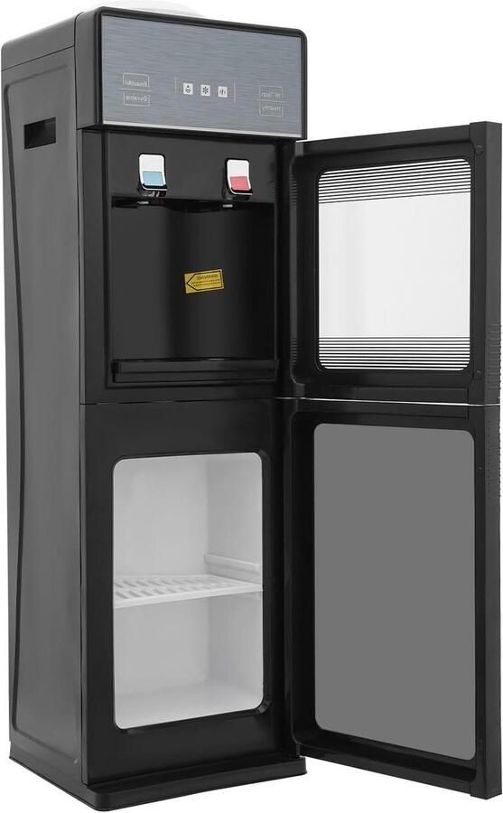 Warmwaterdispenser Waterkoker Direct Water Tappen Warm en Koud Water 1.1 L Grijs en Zwart