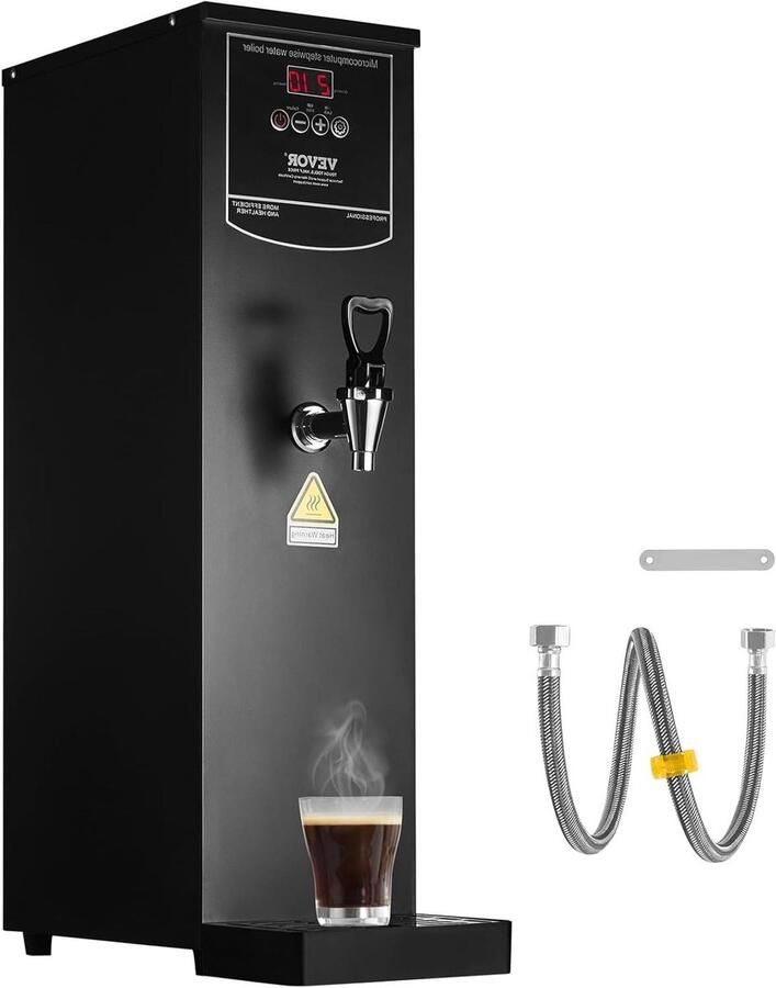 Warmwaterdispenser Waterkoker Elektrisch Dranken Bereiden Automatische Watertoevoer 20 liter Zwart