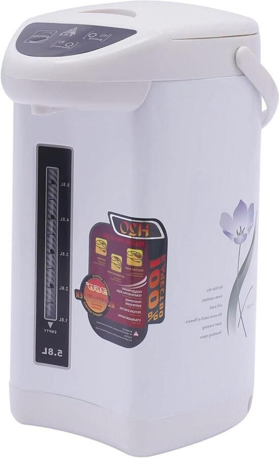 Warmwaterdispenser Waterkoker Thermopot Direct Warm Water Roestvrij Staal 4 Liter Wit