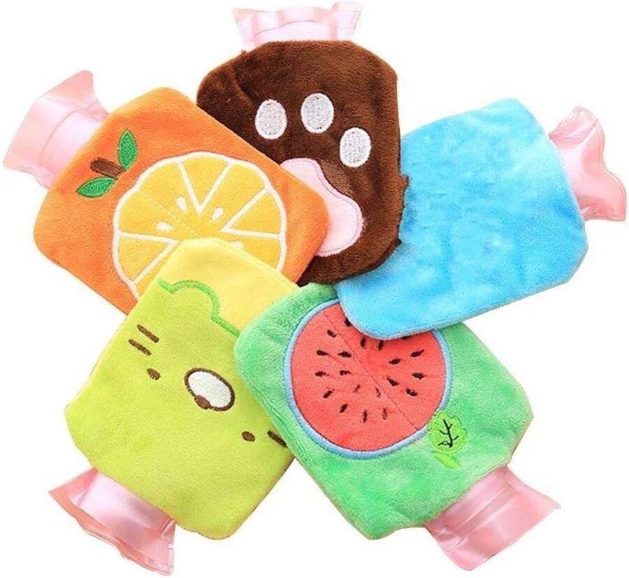 Warmwaterkruik Deksel Fleece Hoes Bed Opwarmen Gelijkmatige Warmte 30 x 20 cm Willekeurige Kleur