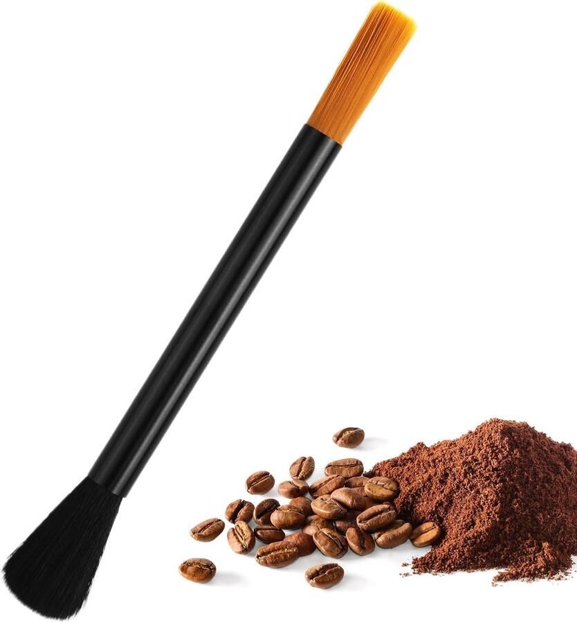 Wasbare Barista Borstel Plastic Koffie Borstel Dubbele Bekers Koffiemachine Schoonmaakborstel voor Barista's en Koffieliefhebbers Koffiedik Schoonmaken
