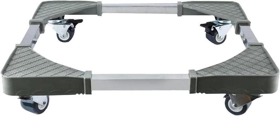 Wasmachine-sokkel onderstel verstelbare sokkel voor wasmachine hoogte 9 cm koelkast gereedschapswagen droogrek roestvrij breedte 36-47 cm lengte 46-57 cm beweegbare sokkel voor fornuis - Foto 1