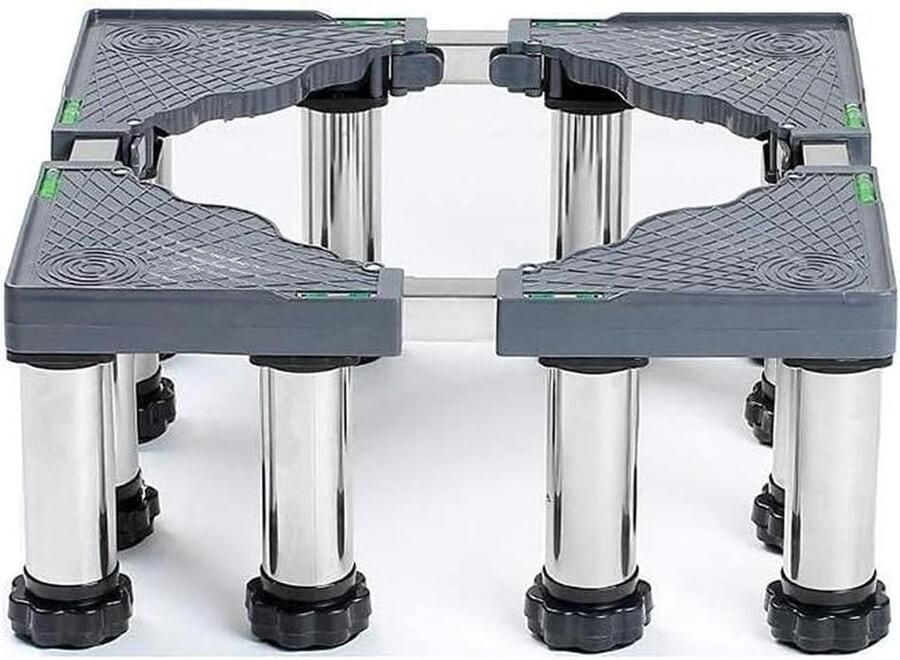 Wasmachine Standaard Basis Verstelbare Koelkast Voetstuk Rol Basis Lade 19-22Cm Verhoogde Rvs Wasmachine Beugel Voor Meubels Fornuizen Vaatwasser 12 legs