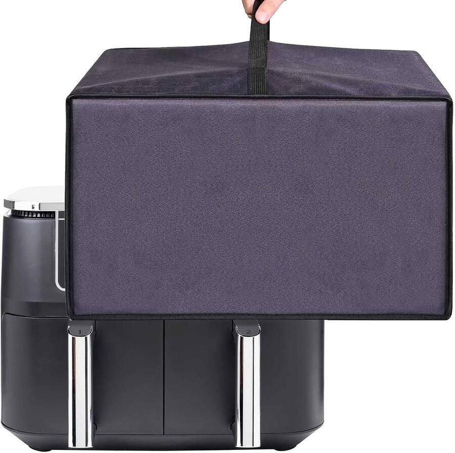 Wasserdichte stofdichte afdekking voor Ninja Foodi MAX Dual Zone Air Fryer AF400EUCP 9 5L AF500EU 10 4L (donkergrijs)