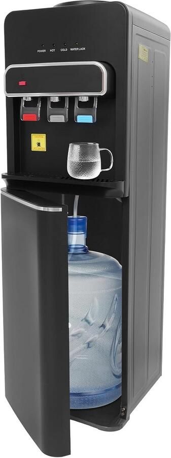 Water Dispenser Drankautomaat Drinken Tappen Drie Temperatuurstanden 5 Gallon Fles Zwart