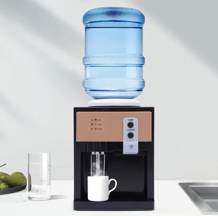 Water Dispenser Drankfontein Direct Drinken Warm en Koud 360x240x270 mm Zwart