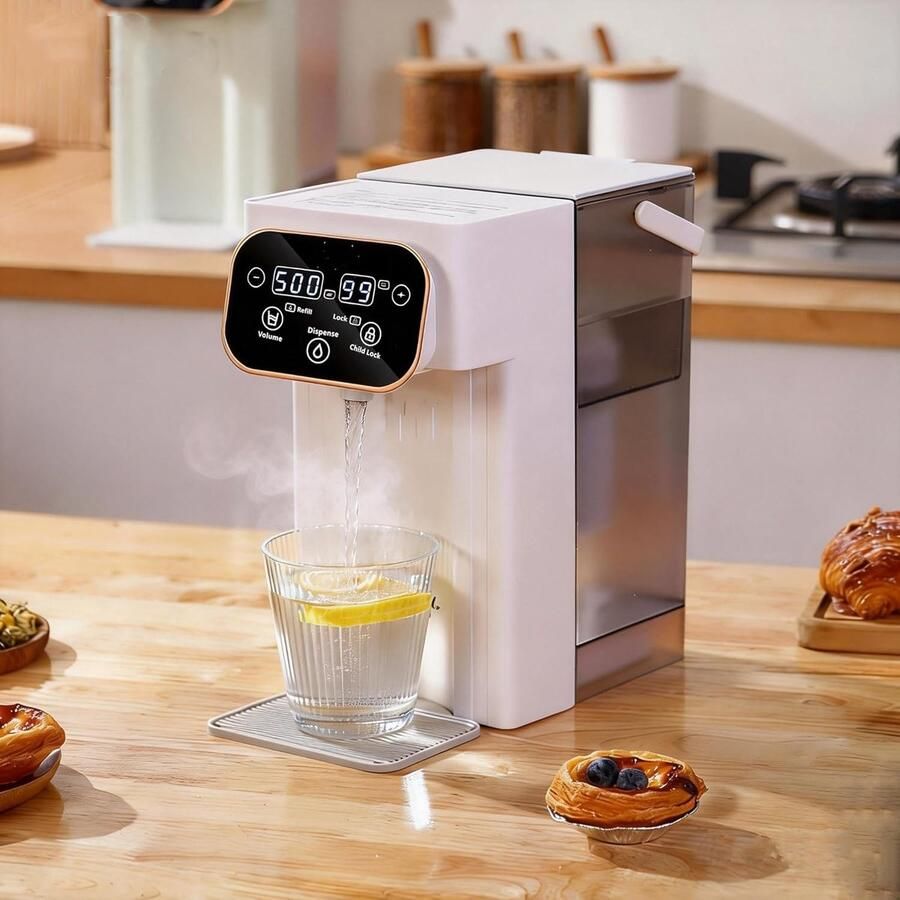 Water Dispenser Heetwaterkraan Snel Drankjes Maken 12 Temperatuur Instellingen 3 Liter Wit
