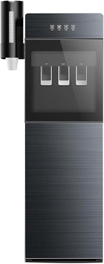 Water Dispenser Vloermodel Waterkoeler Waterkoker Thuis en op kantoor Bodemvulling Gemak 3 temperatuurinstellingen Zwart
