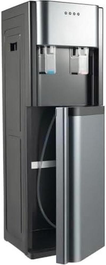 Water Dispenser Warme Koude Unit Drinken Verfrissen Bodem Laden Systeem 90 cm Hoog Donkergrijs Goud