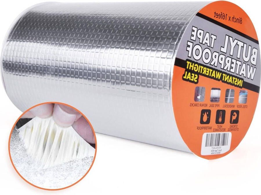 Waterdichte butylband zelfklevende afdichtingsband reparatie dakkage oppervlaktescheuren caravan buis glas raam 5 x 40 m