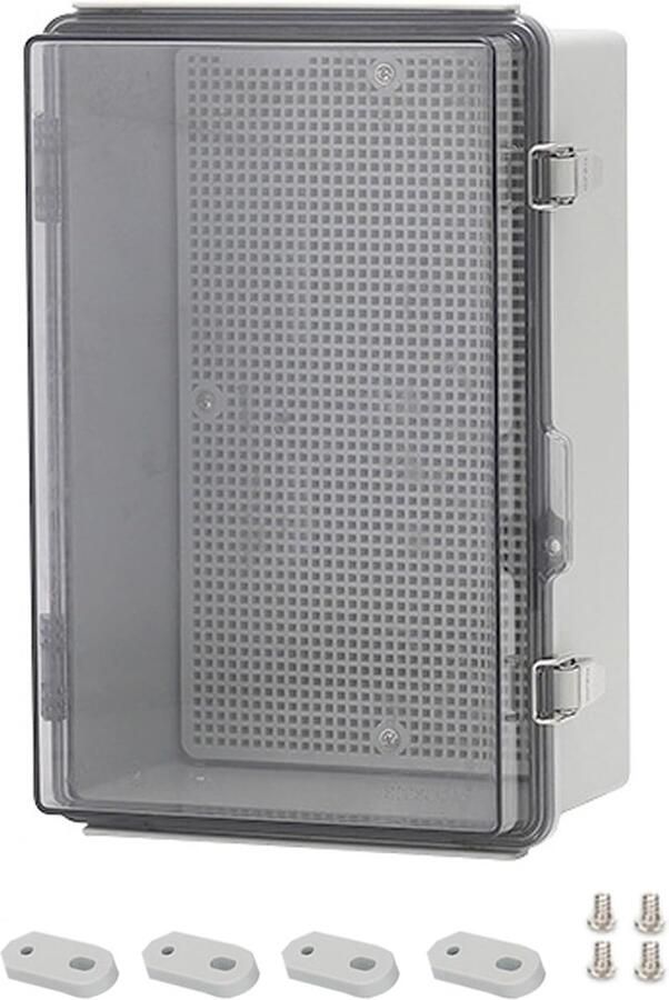 Waterdichte Elektrische Doos 300 x 200 x 130 cm ABS Kunststof IP67 Bescherming Ideaal voor Buiten ShopVlot
