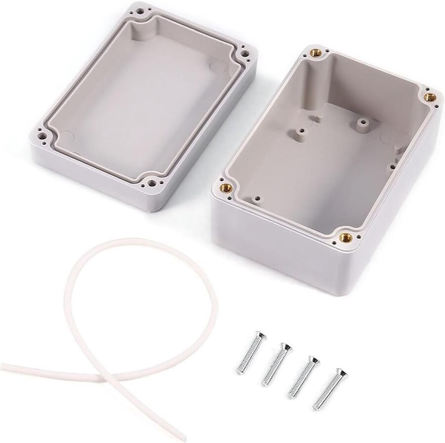 Waterdichte Elektronische Projectdozen voor Kabels ABS Junction Box voor Binnen en Buiten Ideaal voor Elektrische Toepassingen en Bescherming van Elektronische Componenten (100 x 68)