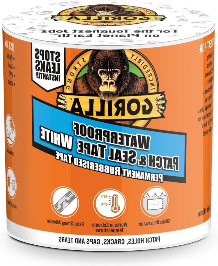 Waterdichte Patch & Seal Tape Wit 3m