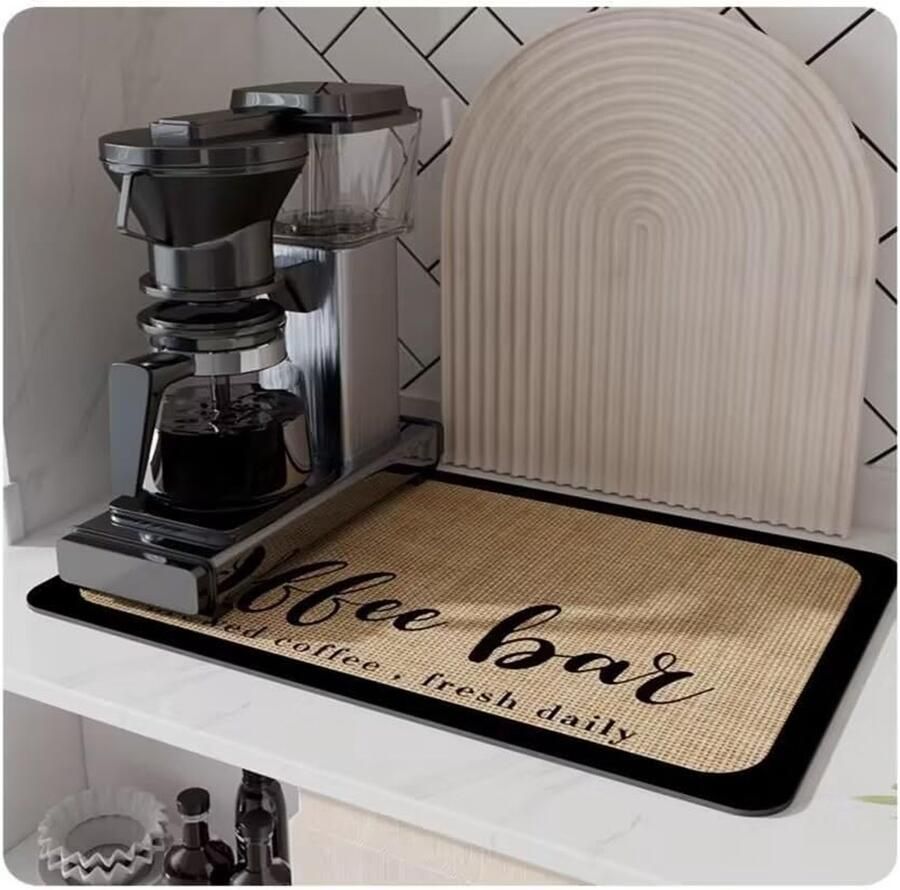 Waterdichte Rubberen Koffiemat voor Onder de Koffiemachine 61 x 40 cm