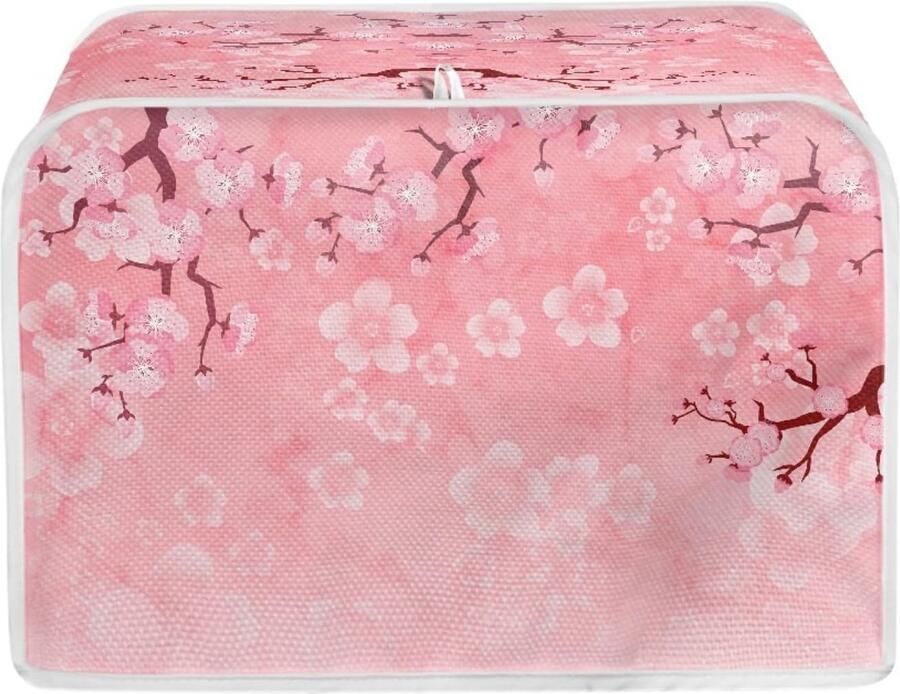 Micoklinlin Pink Cover for 4 Cuts Wide Slot Bread Toaster Oven Dustproof Cover Waterproof Kitchen Small Appliances Cover Fingerprint Protection Organizer Bag