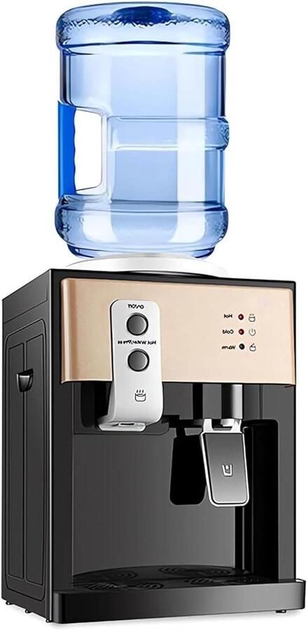 Waterdispenser Aanrecht Warme Koude Water Direct Drinken Compact Ontwerp 18.9L Fles Champagne Goud