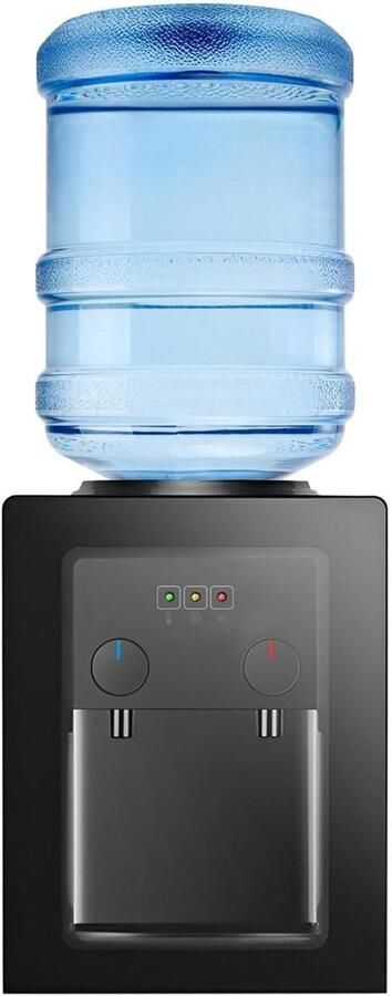 Waterdispenser Aanrecht Waterkoeler Direct Drinken Snelle Verwarming 37 cm Hoog Zwart