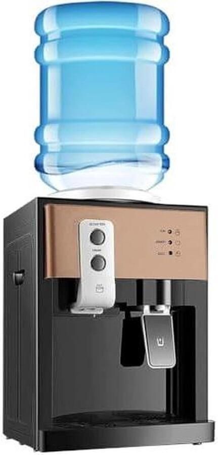 Waterdispenser 3-in-1 Koeler Warmer Drinken Verfrissen Kinderslot Roestvrijstaal Flessen 1-5 Gallon Zilver