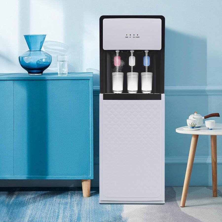 Waterdispenser Apparaat Direct Drinken Warm en Koud 5 Liter Wit