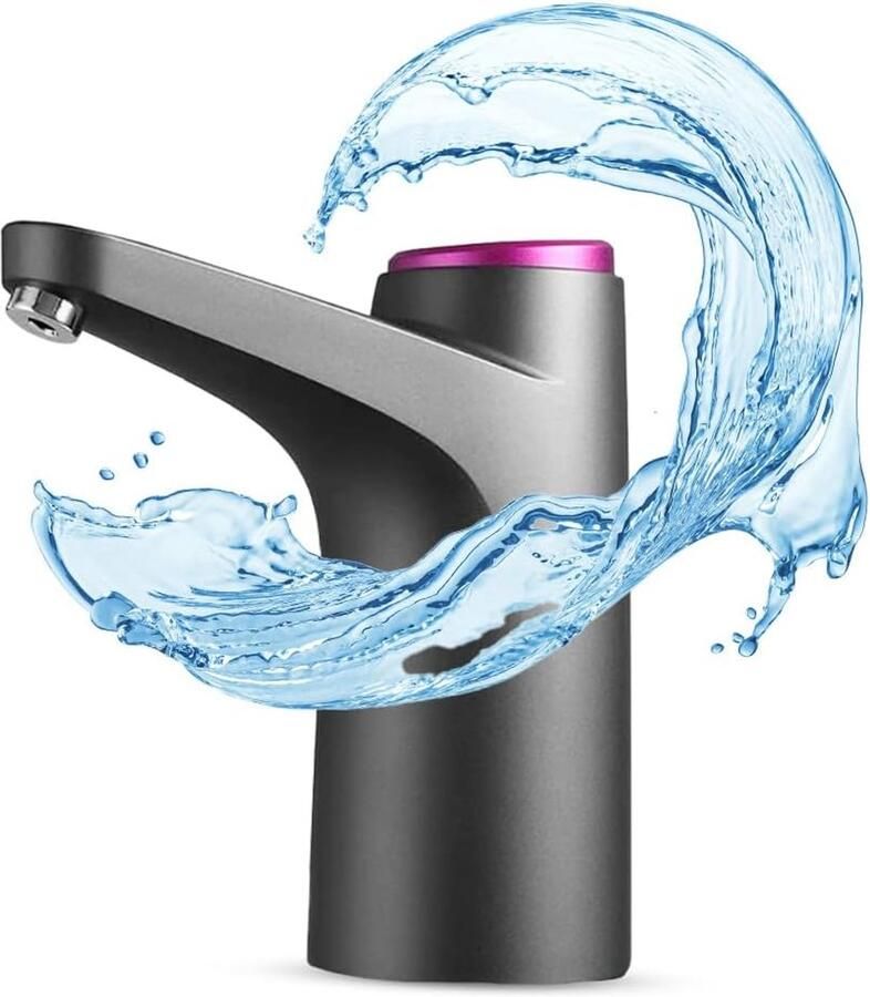 Waterdispenser Automatische pomp Makkelijk water drinken USB oplaadbaar Universeel passend Zwart