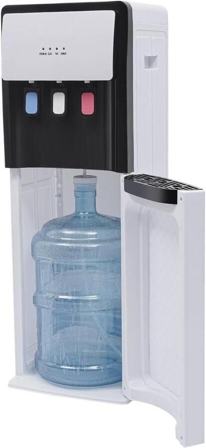 Waterdispenser Bodemlader Waterkoeler Vrijstaand Direct Drinken Warm en Koud Water 7 Liter Wit