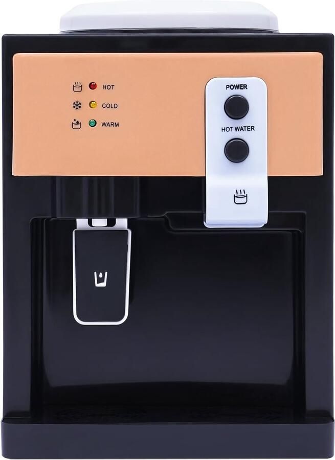Waterdispenser Bureau Warm Koud Water Direct Drinken Roestvrij Staal Binnen 41 x 30 x 31 cm