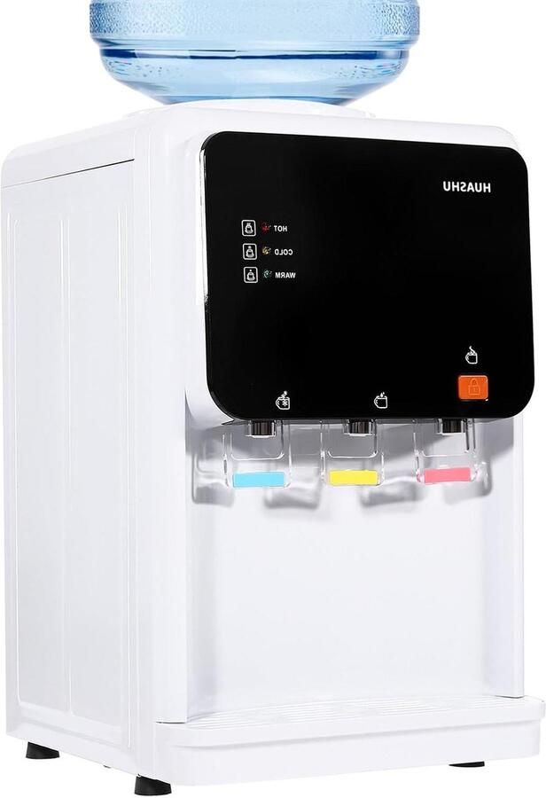 Elektrische Waterdispenser Waterkoeler Waterkoker Direct Drinkwater Drie Temperatuurstanden 31D x 30W x 48H cm Wit