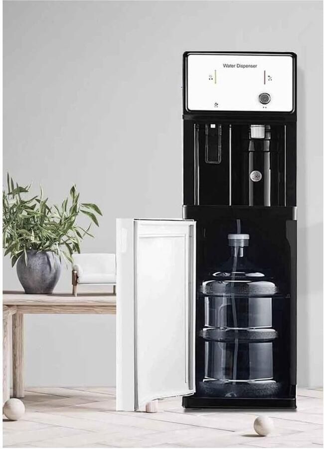 Waterdispenser Drankkoeler Drinken Tappen Onderlader Vulling 105 cm Hoog Zwart