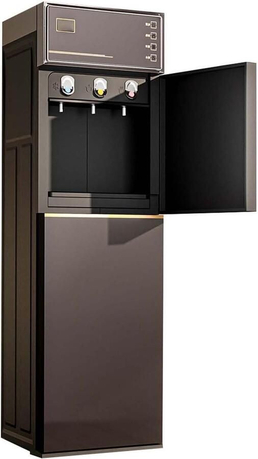 Waterdispenser Drankkoeler Warmer Direct Drinken Onderlading Ontwerp 4.5-20L Flessen Zwart